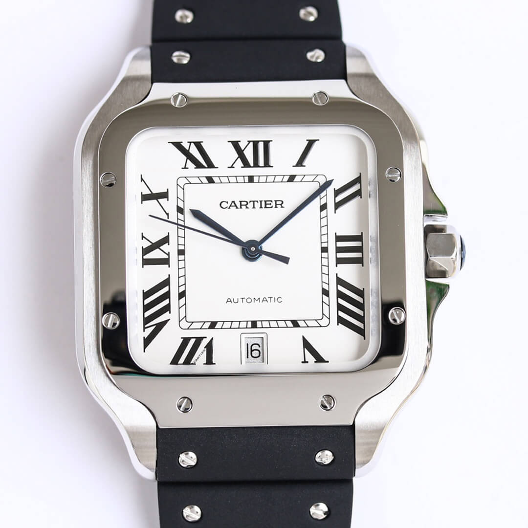 Replica Ca*t1er Santos WSSA0018 1:1 Best Edition GF Factory V2 Rubber Strap