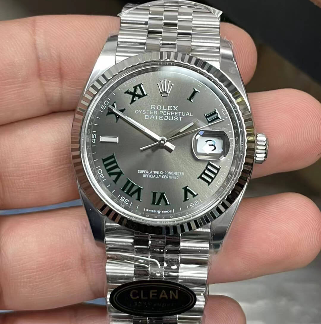 Replica R01ex Datejust M126234-0045 36MM 1:1 Best Edition Clean Factory Gray Dial