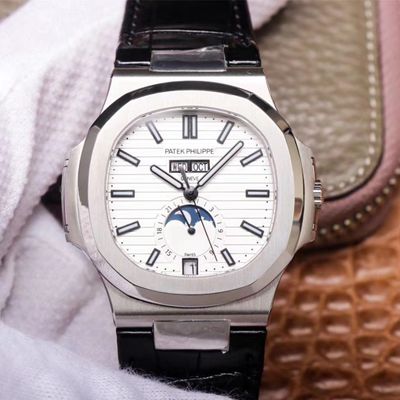 Replica Pat*k Phi1i*pe Nautilus 5726/1A-010 1:1 Best Edition PF Factory Black Strap Swiss ETA324