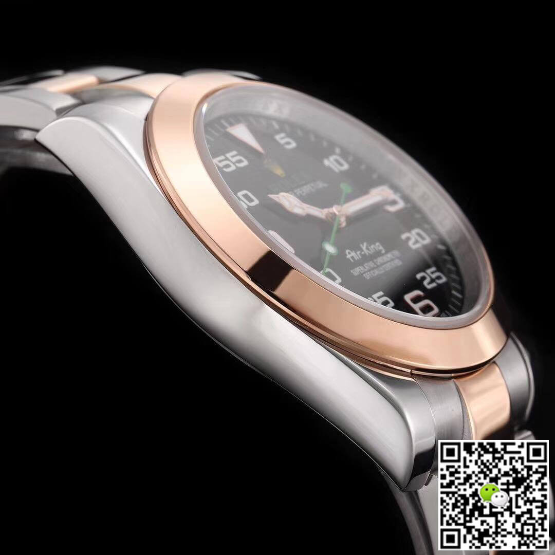 Replica R01ex Air-King 116900 JF Factory 1:1 Best Edition Swiss ETA3131 Rose Gold