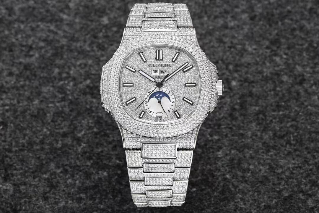 Replica Pat*k Phi1i*pe Nautilus 5726/1A-014 1:1 Best Edition R8 Factory Gypsophila D1am0nd Dial