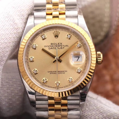 Replica R01ex Datejust M126233-0017 1:1 Best Edition Champagne Dial