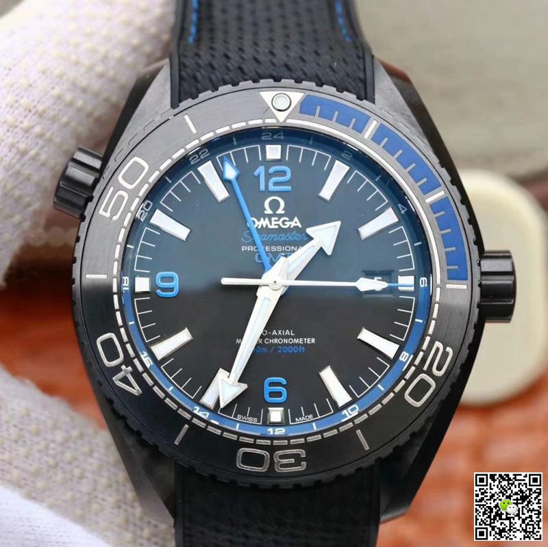 Replica 0me*ga Seamaster 215.92.46.22.01.002 1:1 Best Edition VS Factory Black Ceramic Swiss ETA8906