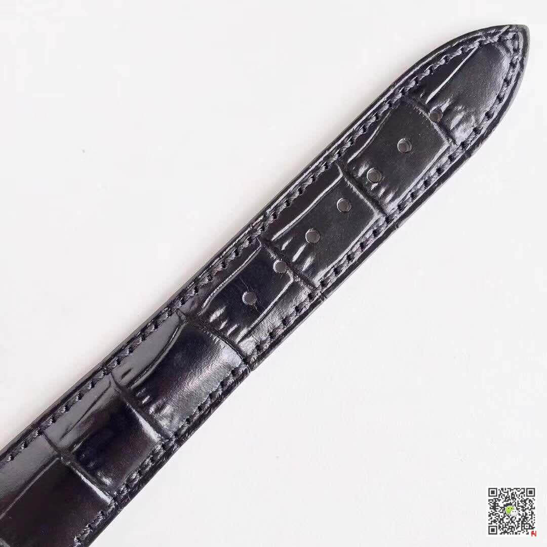 Replica Jaeger-LeCoultre Master Calendar KM factory 1:1 Best Edition Swiss ETA866 Black Leather Strap