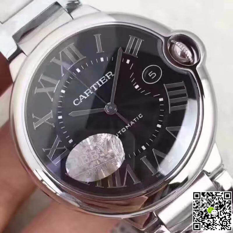 Replica Ballon Bleu De Ca*t1er W6920042 V6 Factory Mechanical Watches 1:1 Best Edition Swiss ETA2824-2 Black Dial