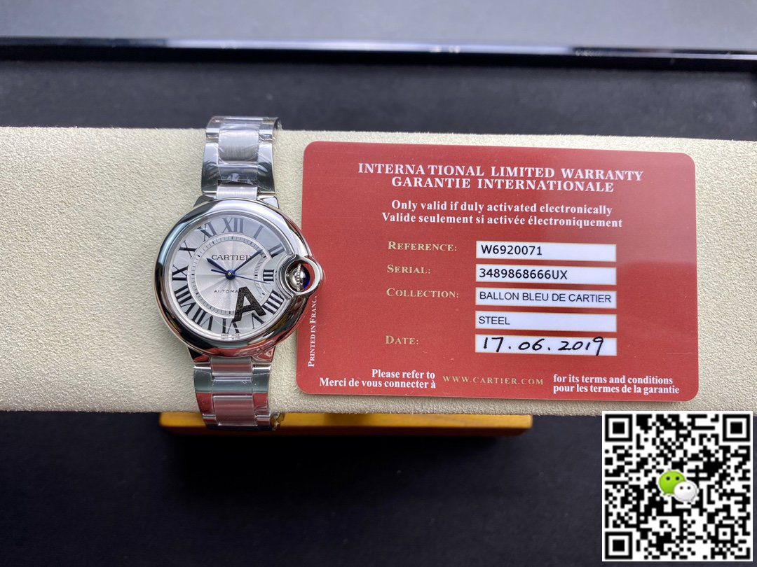 Replica Ballon Bleu De Ca*t1er 33MM W6920071 1:1 Best Edition V6 Factory White Dial