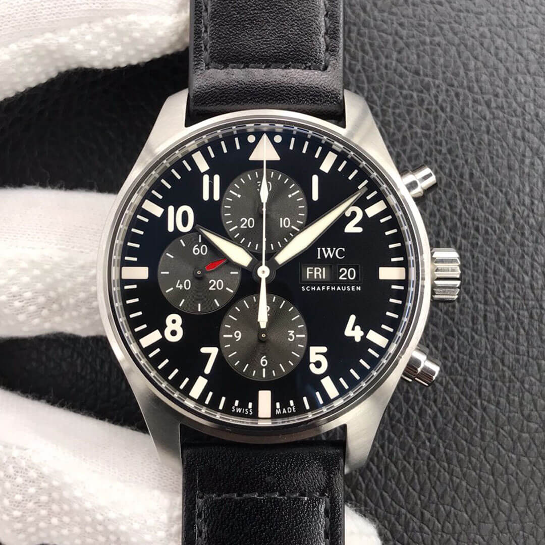 Replica IWC Pilot IW377709 1:1 Best Edition ZF Factory Black Dial