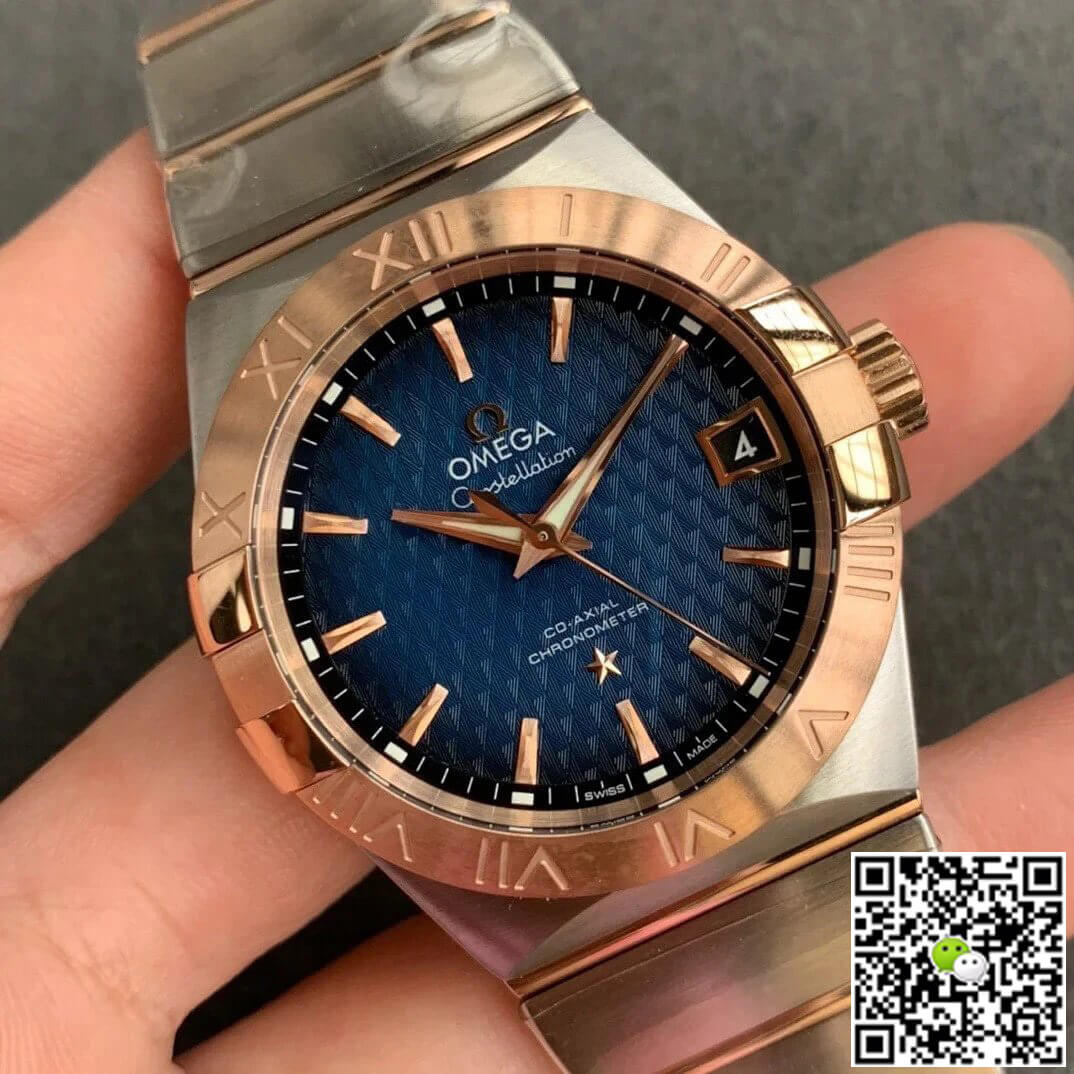 Replica 0me*ga Constellation 123.20.38.21.03.001 1:1 Best Edition VS Factory Blue Dial
