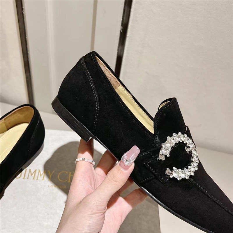 J1m*y Ch00 Deanna Low Heel Loafers