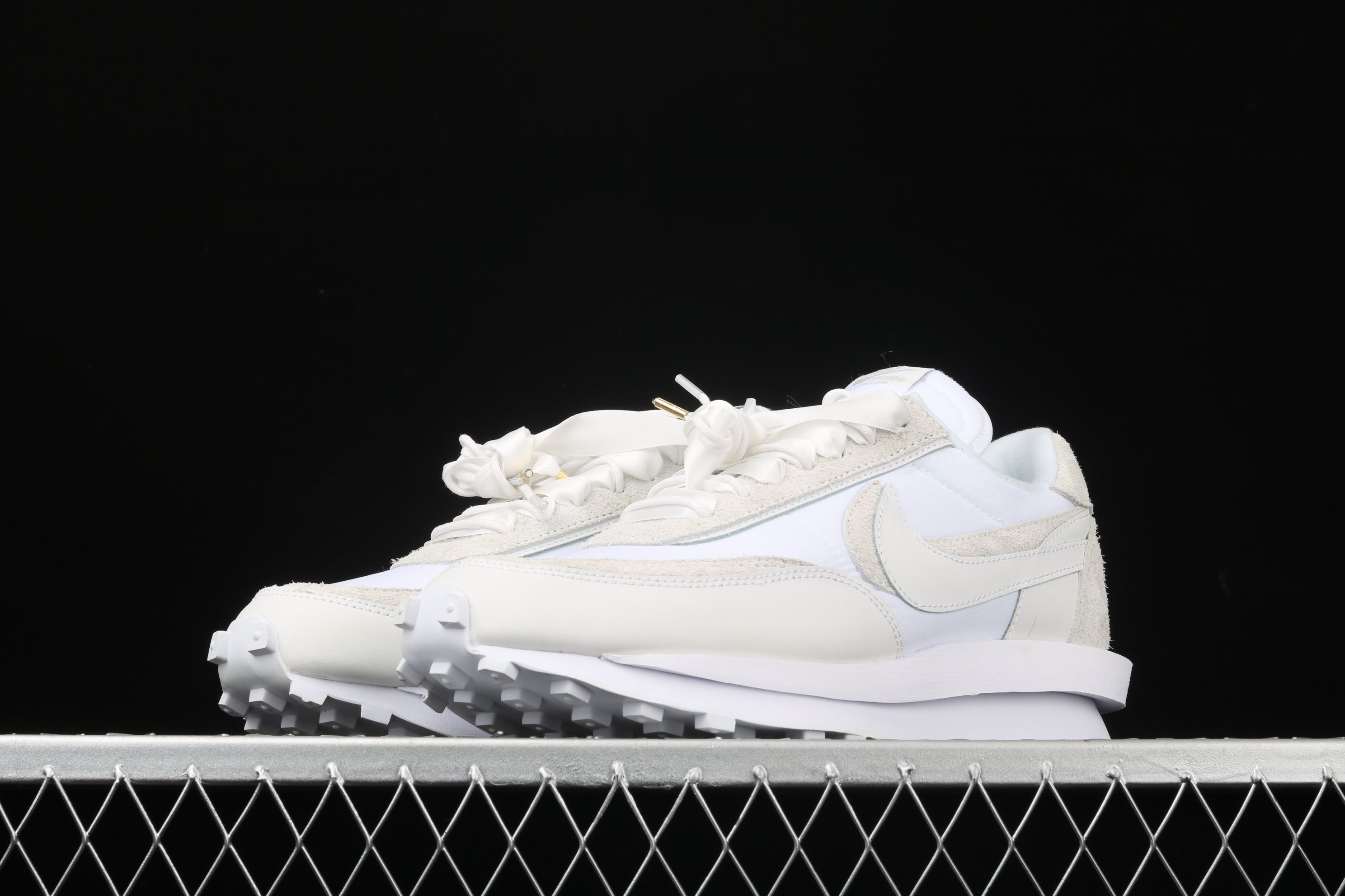 Sacai x Nk LVD Waffle Daybreak, White Nylon