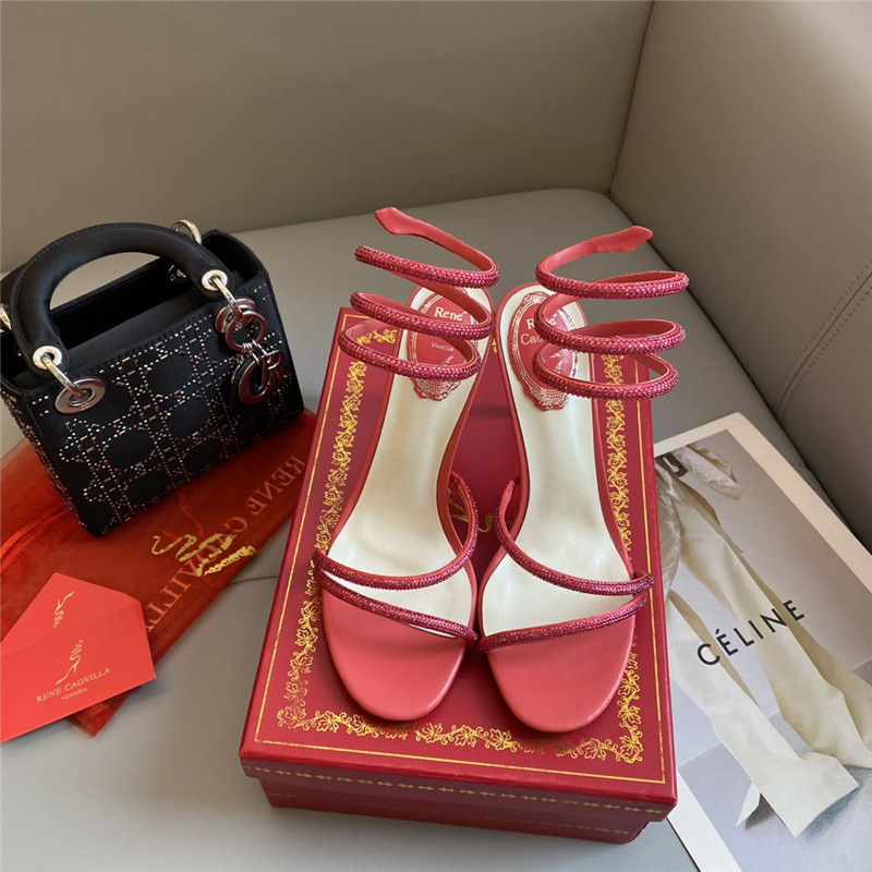 Rene Caovilla Dupe Snake Band Sandals