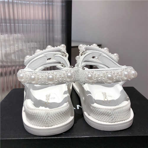 Ch**el flat sandals womens