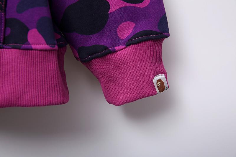 BAPE Color Camo College Pullover Hoodie