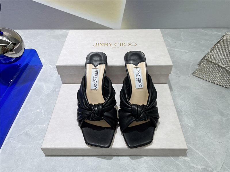 J1m*y Ch00 bow heels dupe square toe bow sandals