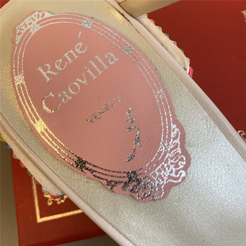 Rene Caovilla Satin Snake-coil Sandals