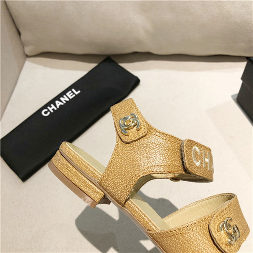 Ch**el Flat Dupes sandals womens