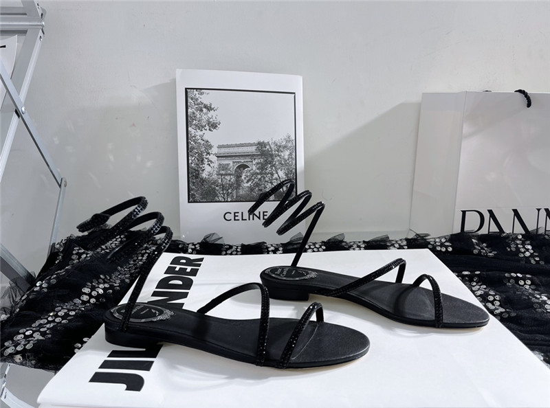 rene caovilla cleo flat sandals