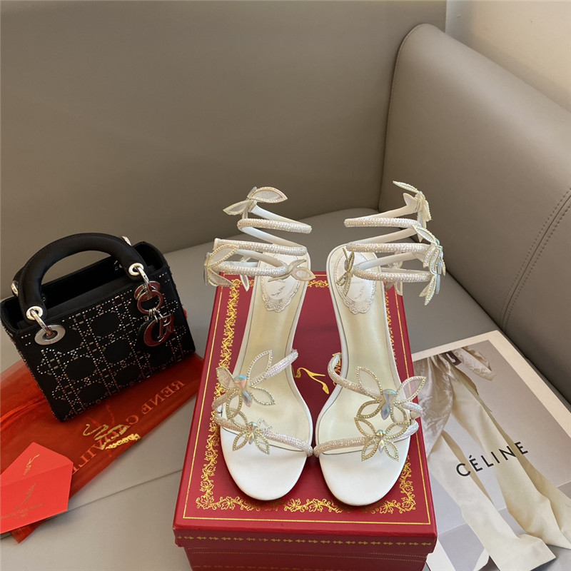 rene caovilla butterfly strappy sandals