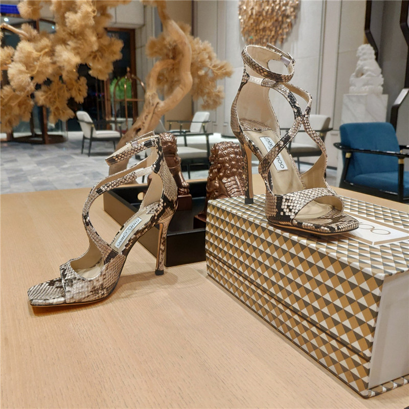 J1m*y Ch00 heeled satin sandals