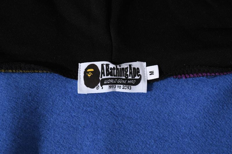 BAPE 1st Camo Crazy Shark Full Zip Hoodie Multi