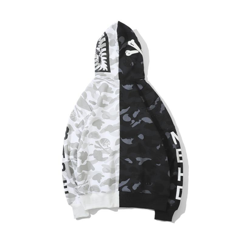 Bape Shark Skull Hoodie Camo