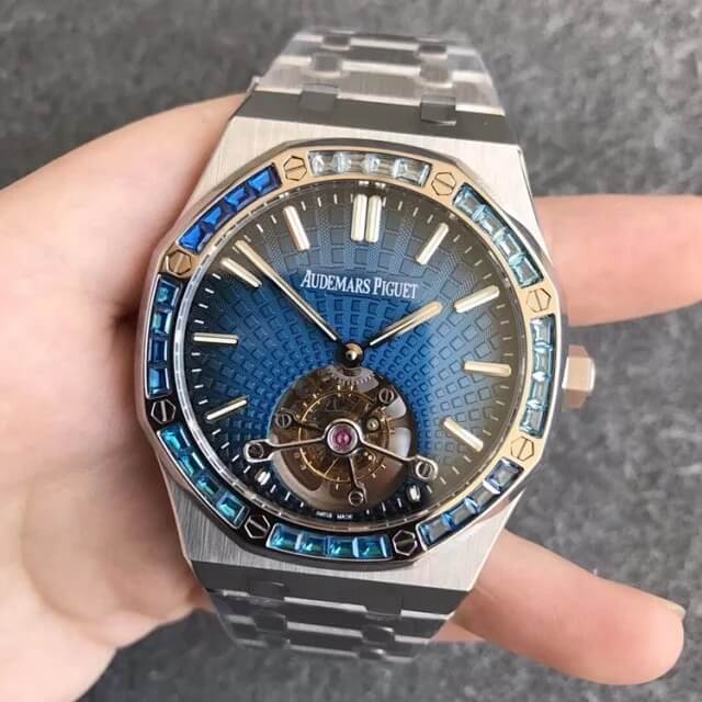 Replica Audemars P1g*et Royal Oak Tourbillon 26521PT.YY.1220PT.01 1:1 Best Edition R8 Factory D1am0nd Bezel