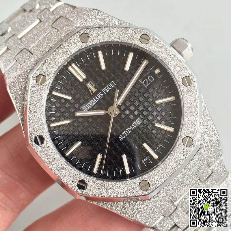 Replica Audemars P1g*et Royal Oak 15454BC.GG.1259BC.01 OM Factory 1:1 Best Edition Swiss ETA3120 Black Textured Dial