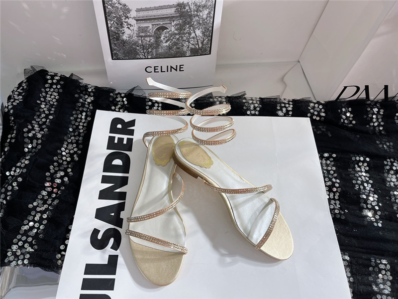 rene caovilla cleo flat sandals