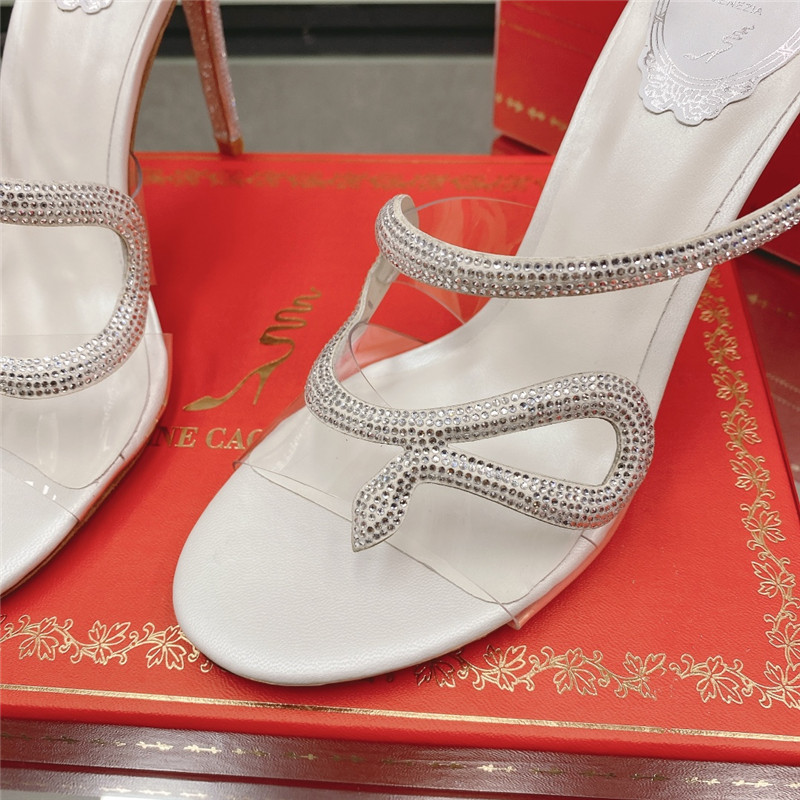 Rene Caovilla Heels Dupe snake crystal high heel sandals