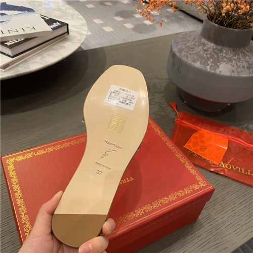 rene caovilla flat slippers