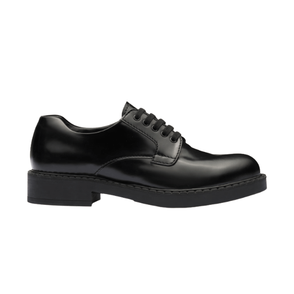 Pra*a MONOLITH BRUSHED LEATHER DERBY SHOES   PRS038