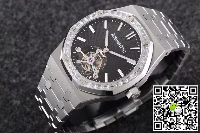 Replica Audemars P1g*et Royal Oak Tourbillon 26521BC.ZZ.1220BC.01 1:1 Best Edition R8 Factory Black Dial