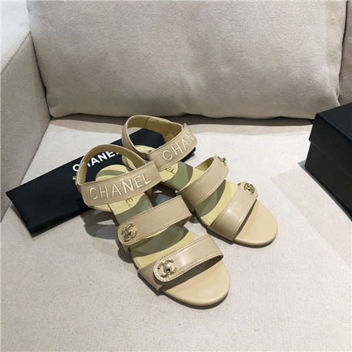 Ch**el flat sandals womens