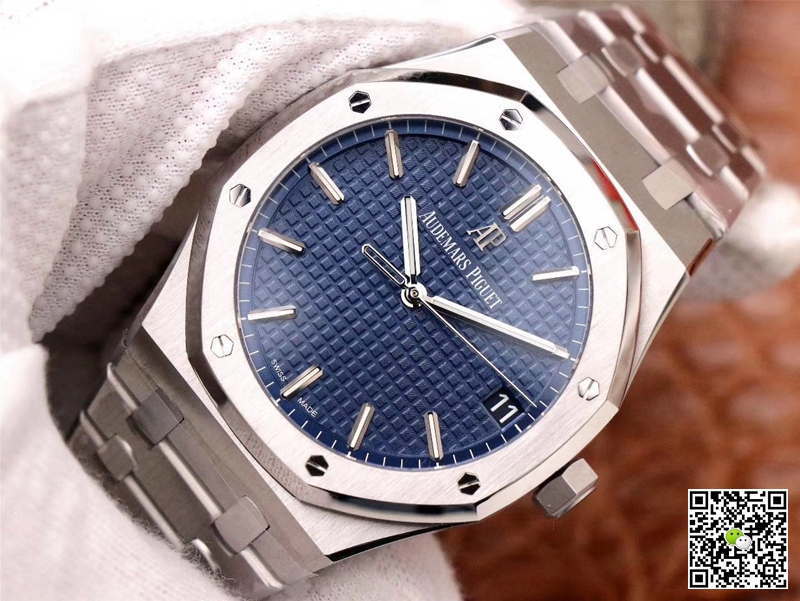 Replica Audemars P1g*et Royal Oak 15500ST.OO.1220ST.01 1:1 Best Edition ZF Factory Blue Dial Swiss ETA4302