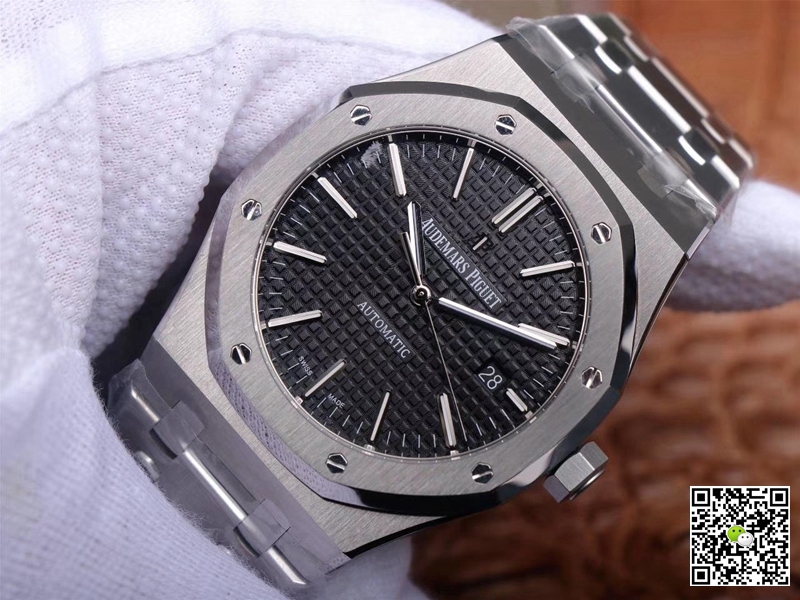 Replica Audemars P1g*et Royal Oak 15400ST.OO.1220ST.01 1:1 Best Edition ZF Factory Black Dial Swiss ETA3120