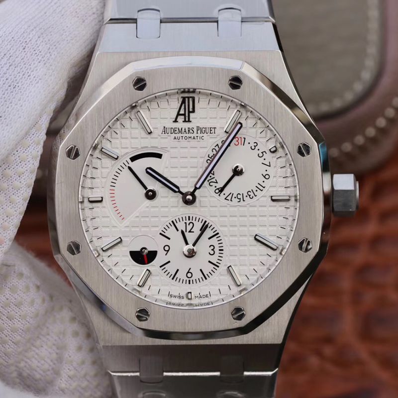 Replica Audemars P1g*et Royal Oak 26120ST.OO.1220ST.02 TWA Factory 1:1 Best Edition Swiss ETA2329 White textured dial