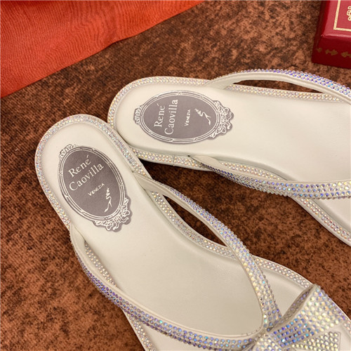 rene caovilla flat sandals