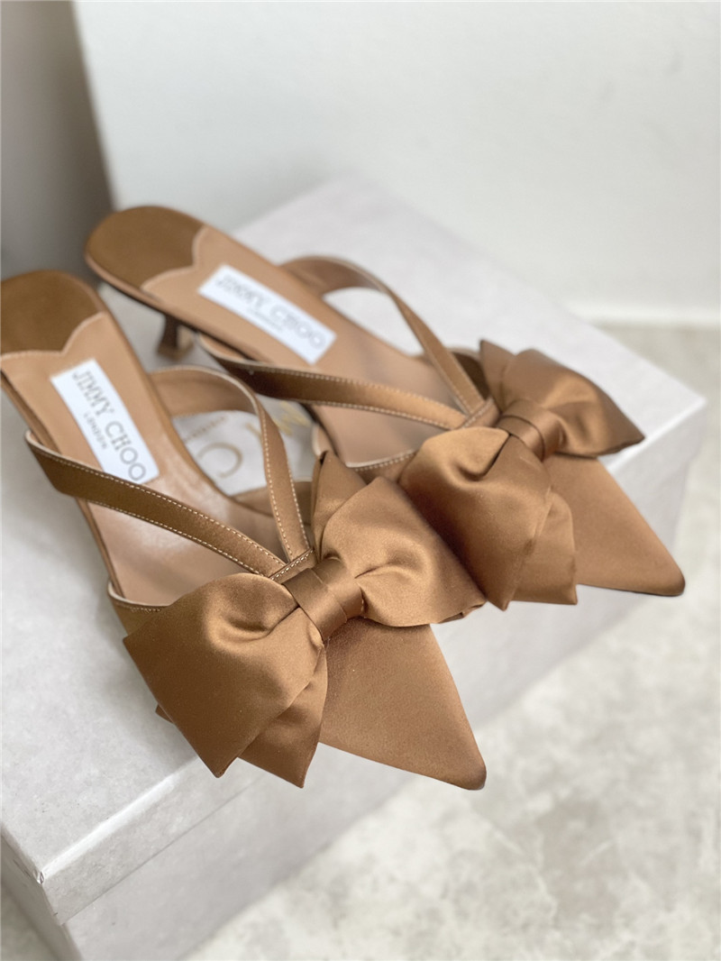 J1m*y Ch00 bow heels dupe bow-embellished sandals