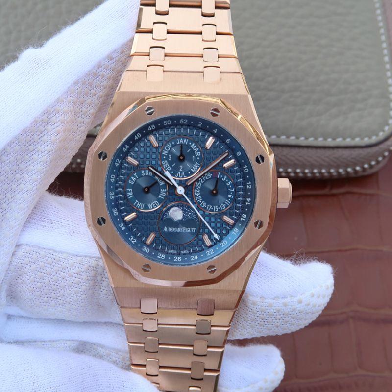 Replica Audemars P1g*et Royal Oak Perpetual Calendar 26574OR.OO.1220OR.02 JF Factory 1:1 Best Edition Swiss ETA5134
