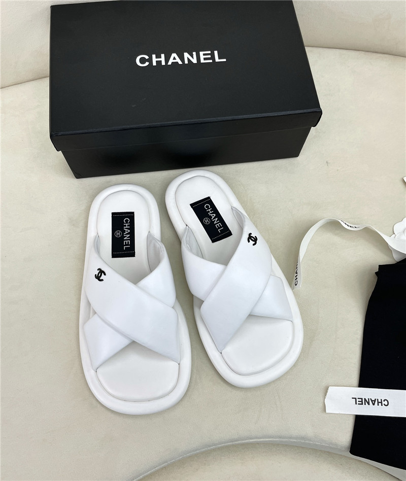 Ch**el Flat Dupes slippers
