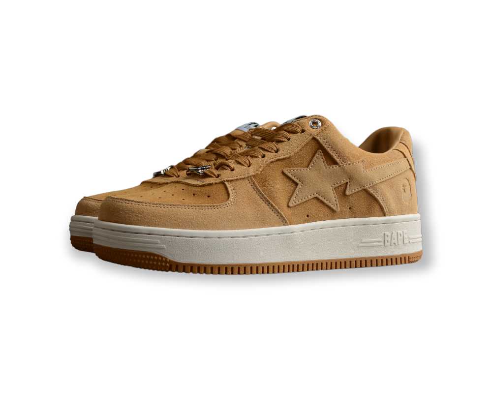 A Bathing Ape Bape Sta Beige Suede