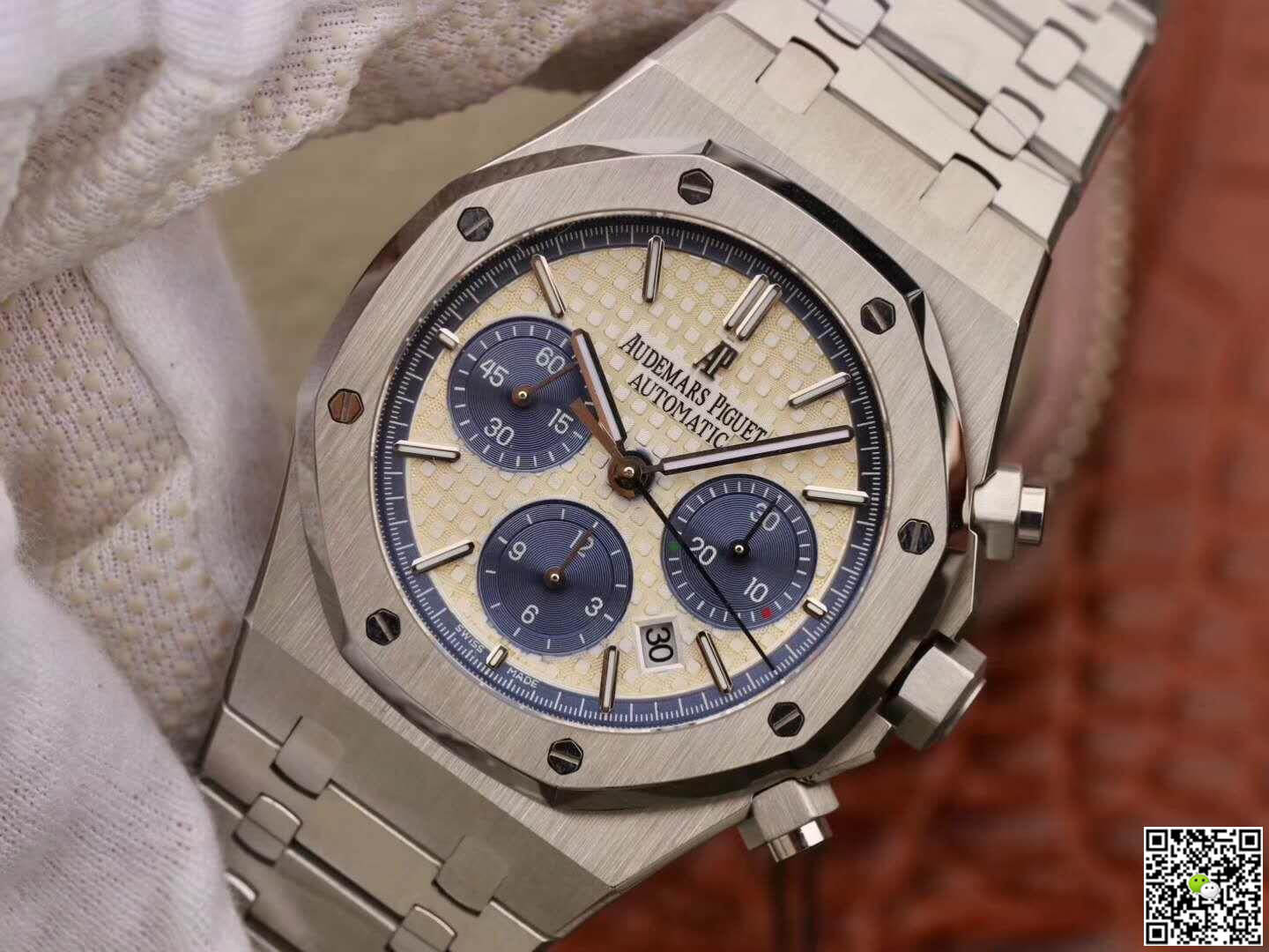 Replica Audemars P1g*et Royal Oak Chronograph 26331ST.OO.1220ST OM Factory 1:1 Best Edition Swiss ETA7750 White Dial