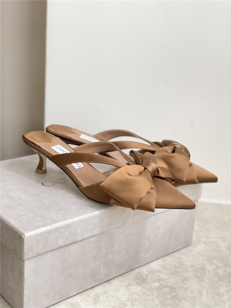 J1m*y Ch00 bow heels dupe bow-embellished sandals