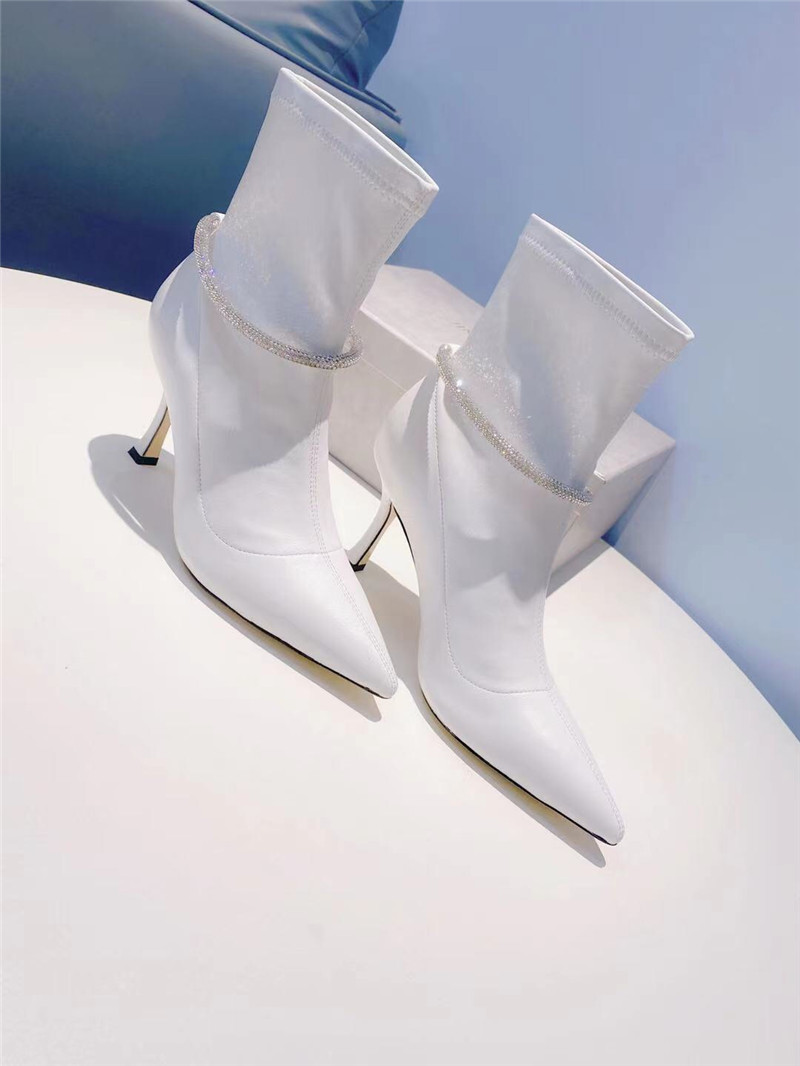 J1m*y Ch00 high heel stretch boots