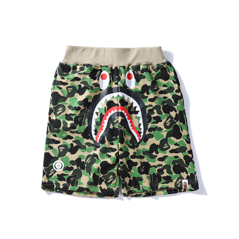BAPE APE Shorts Shark Camo Blue Green Red Pants HDCP8669