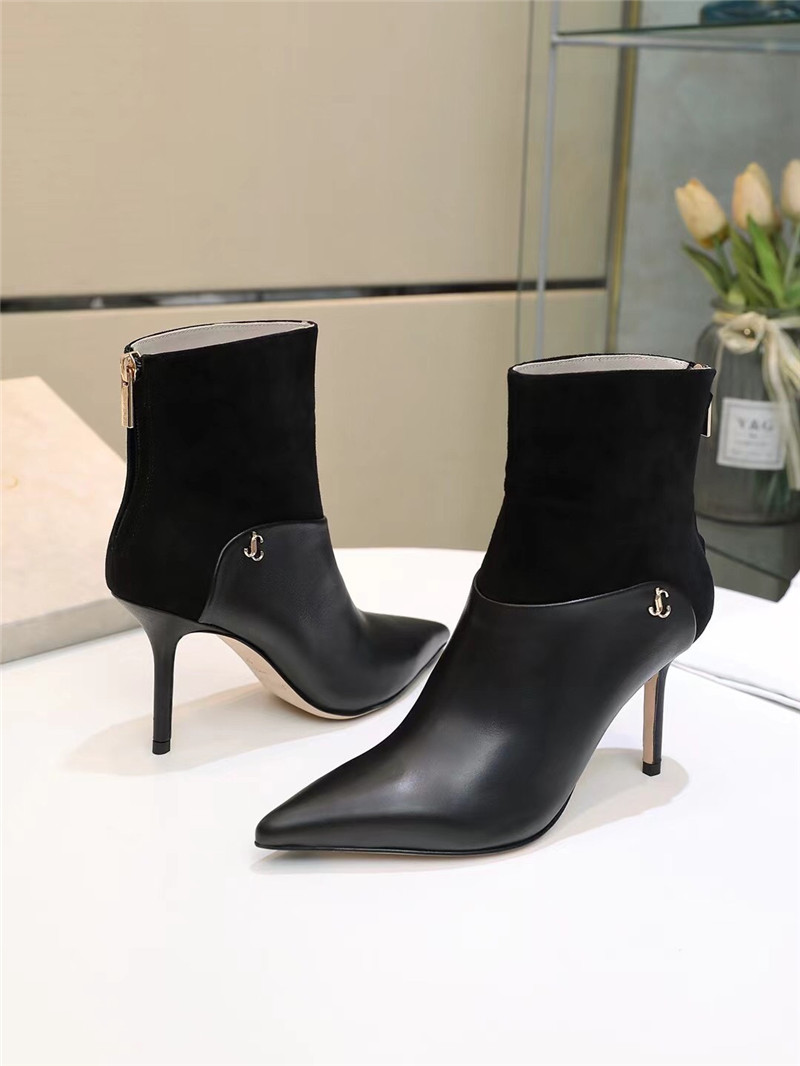 J1m*y Ch00 Pearl Heels Dupe pointed high heel ankle boots