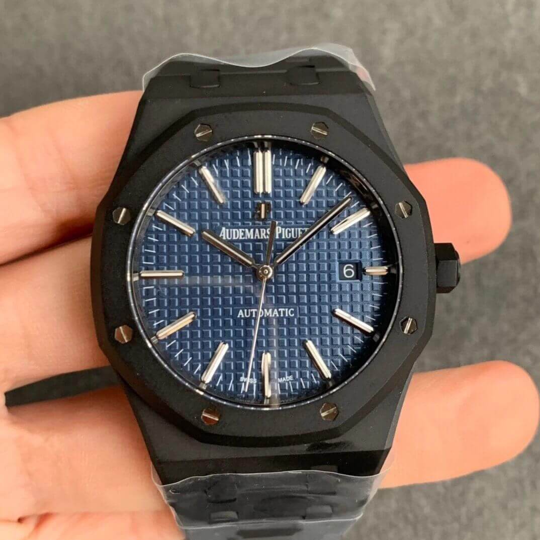 Replica Audemars P1g*et Royal Oak 15400 DLC Version 1:1 Best Edition ZF Factory Blue Dial