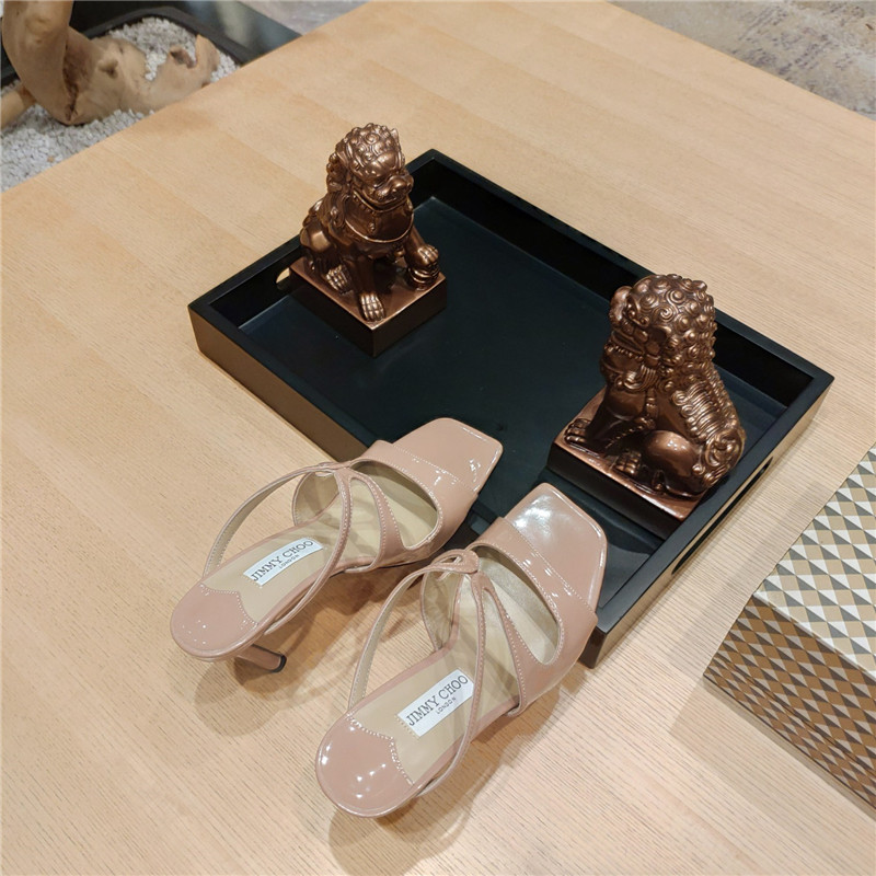 J1m*y Ch00 heeled satin sandals