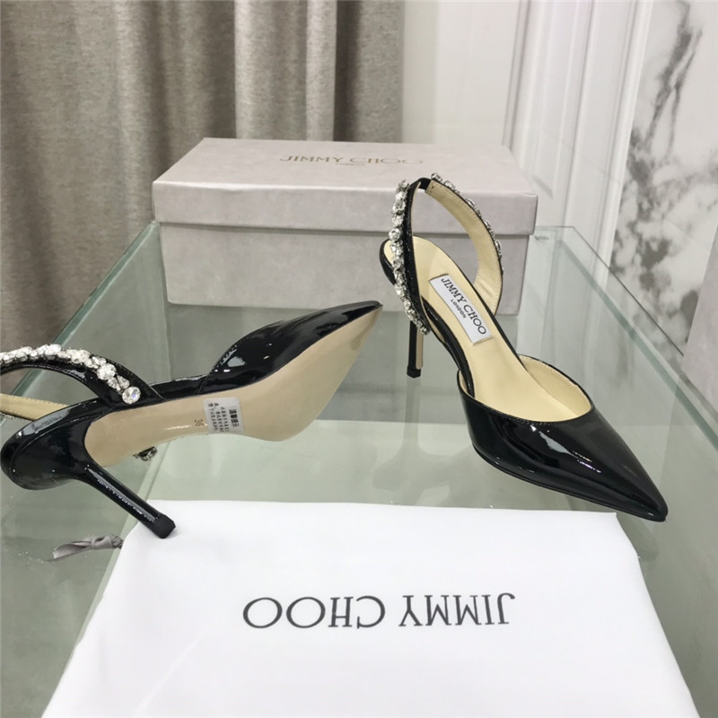 J1m*y Ch00 Pearl Heels Dupe rhinestone heeled sandals