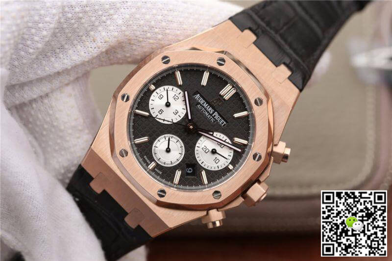 Replica Audemars P1g*et Royal Oak Chronograph 26331OR.OO.1220OR OM Factory 1:1 Best Edition Swiss ETA7750 Black Dial